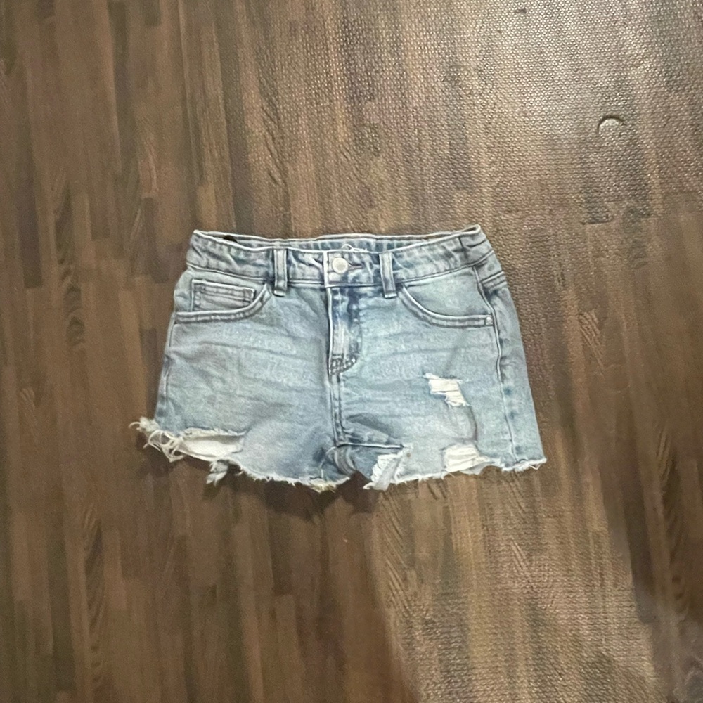 Art Class Blue Distressed Denim Shorts